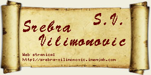 Srebra Vilimonović vizit kartica